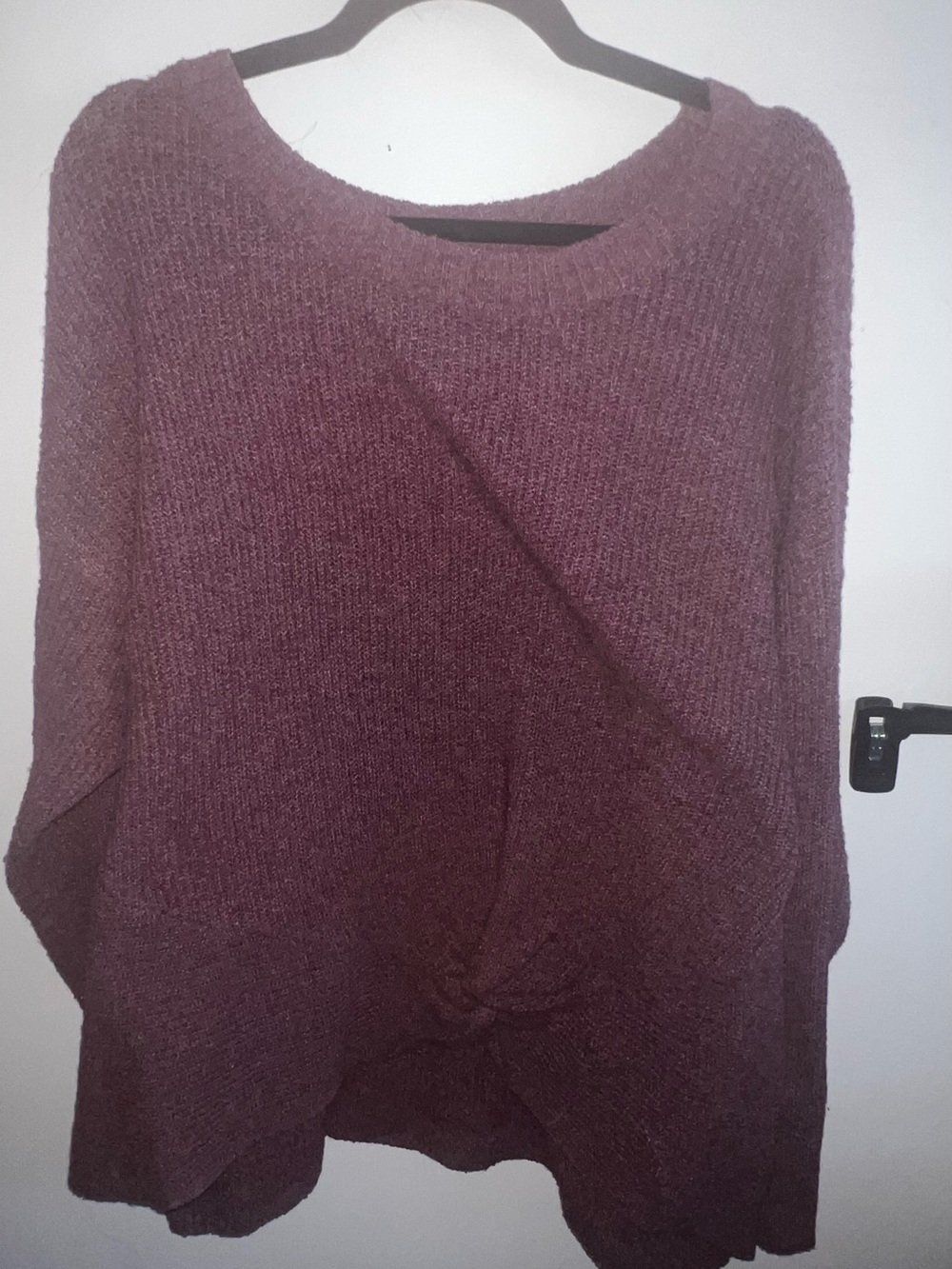 Maurices Women's Crewneck Sweater in Plum